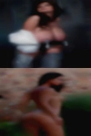 Naked girls swinging